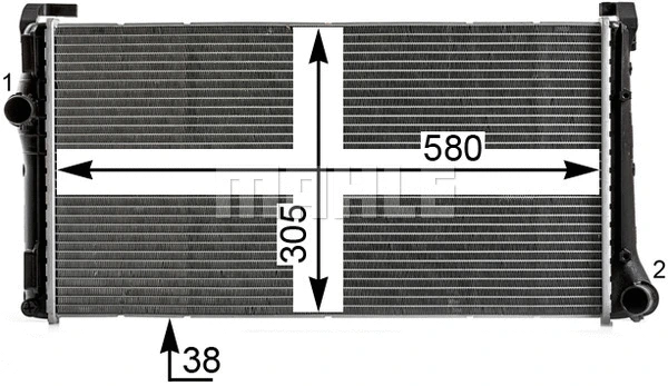 Radiator, engine cooling