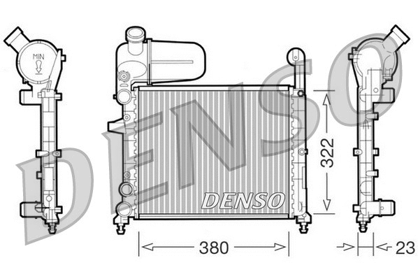 Radiator, engine cooling (WG1919018)