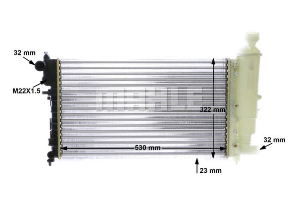 Radiator, engine cooling