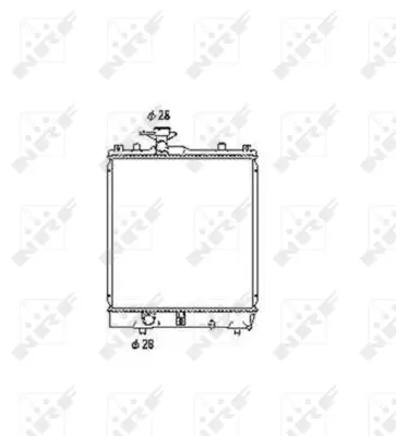 Radiator, engine cooling (WG1722336)