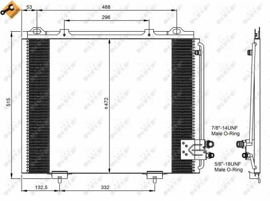 Condenser, air conditioning (WG2160797)