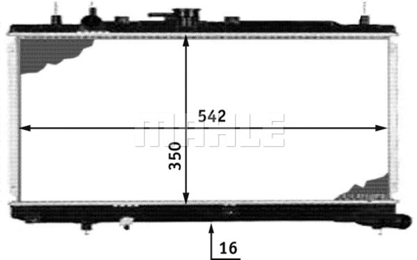 Radiator, engine cooling