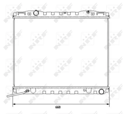 Radiator, engine cooling (WG1722247)