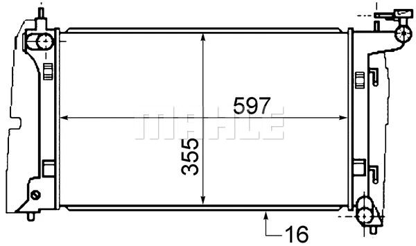Radiator, engine cooling