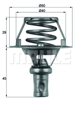Thermostat, coolant (WG1264896)