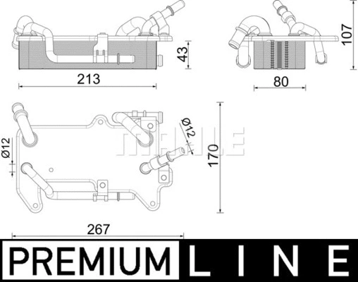 Oil Cooler, automatic transmission (WG2181198)