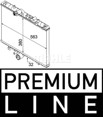 Radiator, engine cooling