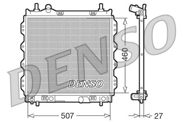 Radiator, engine cooling (WG1918909)