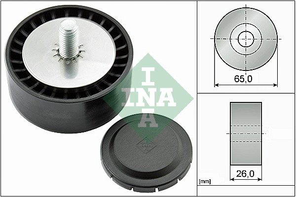 Deflection/Guide Pulley, V-ribbed belt (WG1710144)