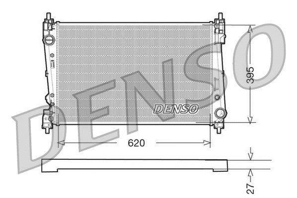 Radiator, engine cooling (WG1919007)