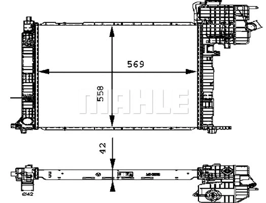 Radiator, engine cooling