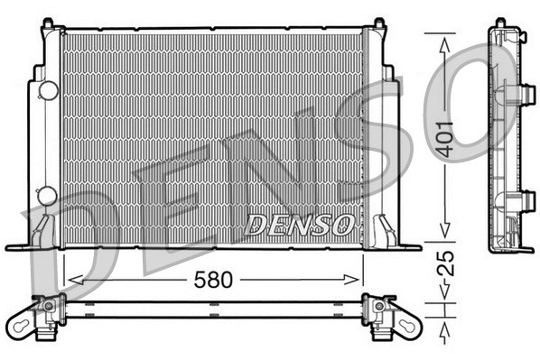 Radiator, engine cooling (WG1919013)