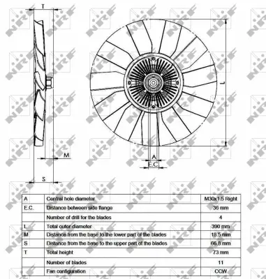 Clutch, radiator fan