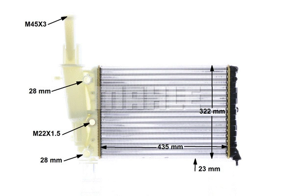 Radiator, engine cooling