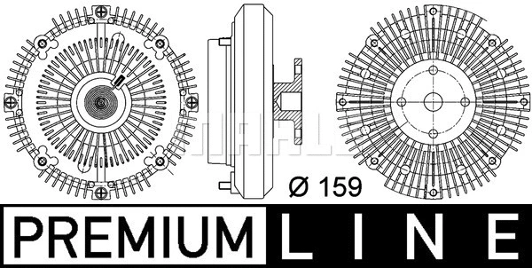 Clutch, radiator fan