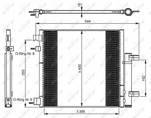 Condenser, air conditioning (WG2160504)