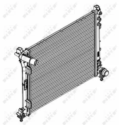 Radiator, engine cooling (WG1723379)