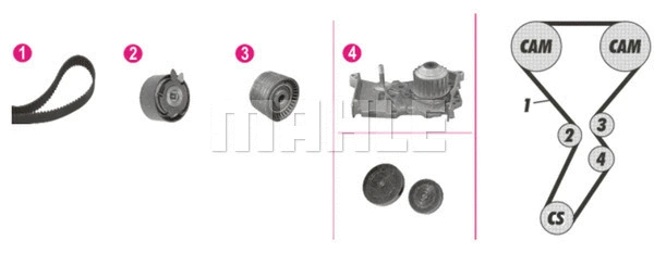 Water Pump & Timing Belt Kit (WG2182147)