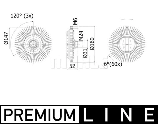 Clutch, radiator fan (WG2180475)