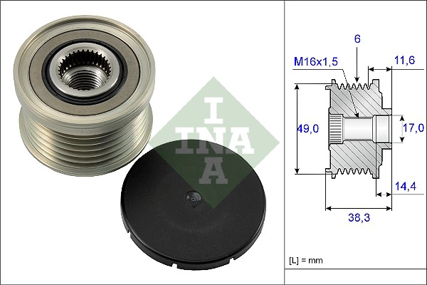 Alternator Freewheel Clutch (WG1253702)