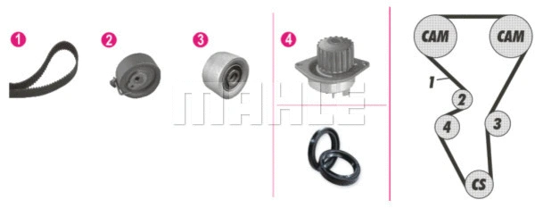 Water Pump & Timing Belt Kit (WG2182177)
