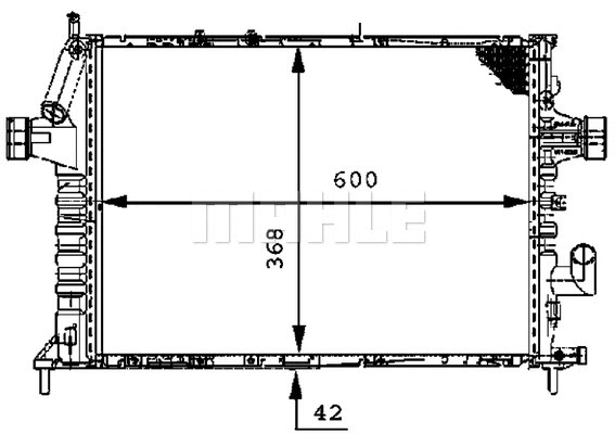Radiator, engine cooling