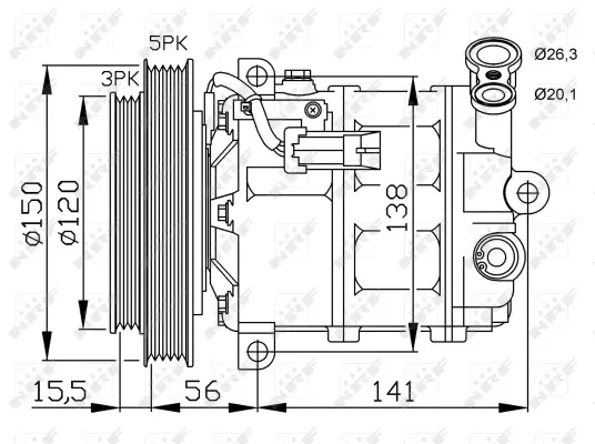 Compressor, air conditioning (WG2159504)