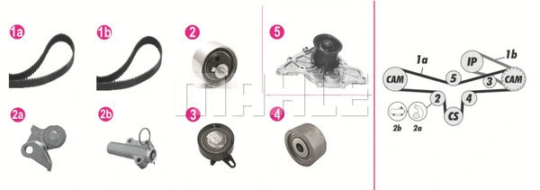Water Pump & Timing Belt Kit (WG2182221)