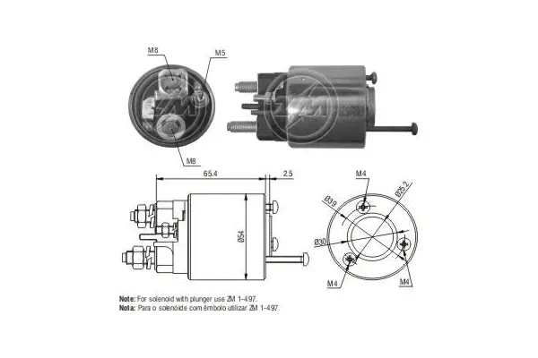 Solenoid Switch, starter (WG1776622)