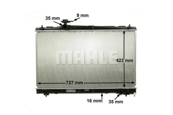 Radiator, engine cooling