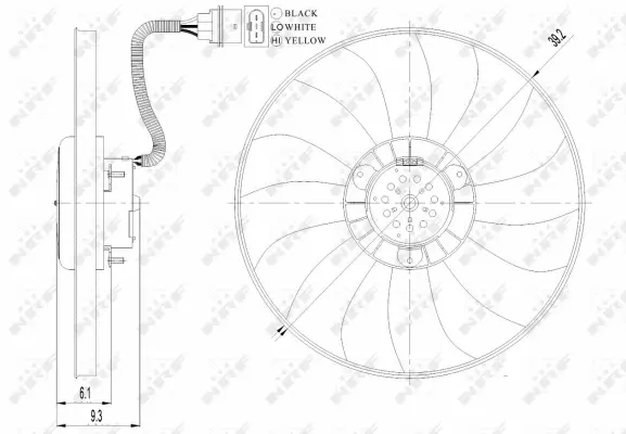 Fan, engine cooling