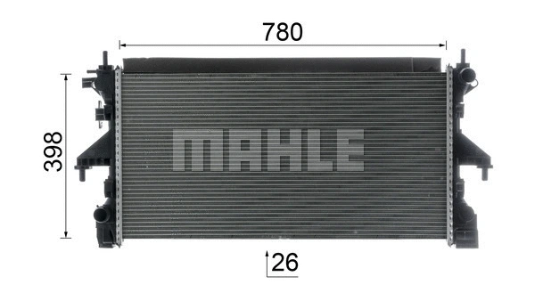 Radiator, engine cooling