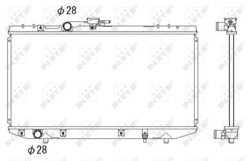 Radiator, engine cooling (WG1722175)
