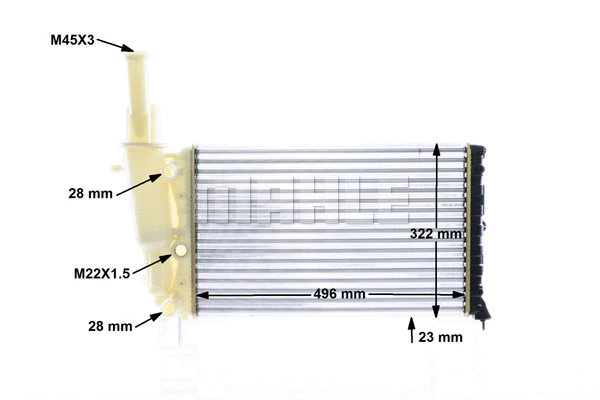 Radiator, engine cooling