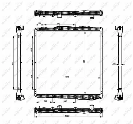 Radiator, engine cooling