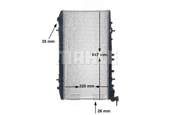 Radiator, engine cooling