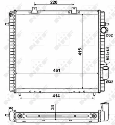 Radiator, engine cooling