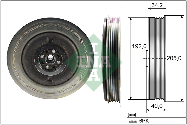 Belt Pulley, crankshaft (WG1940804)