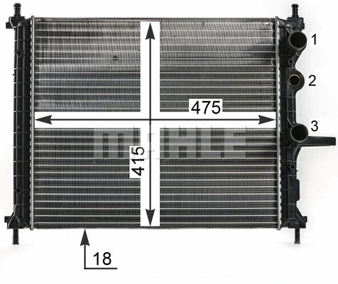 Radiator, engine cooling
