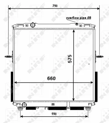 Radiator, engine cooling (WG1722249)