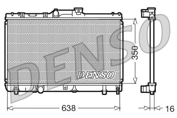 Radiator, engine cooling (WG1919816)