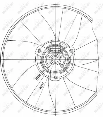 Fan, engine cooling (WG1720603)