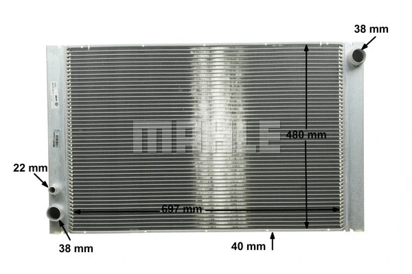 Radiator, engine cooling