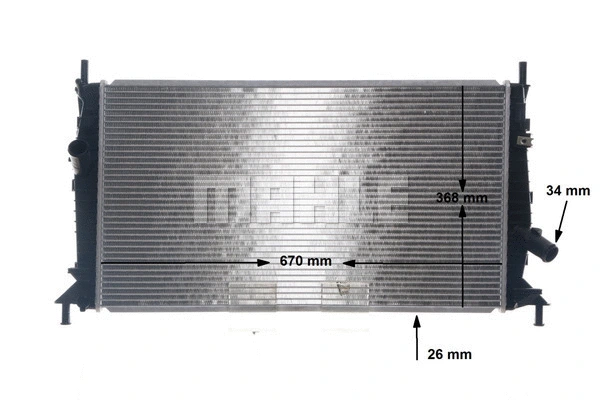 Radiator, engine cooling