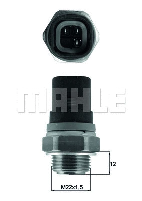 Temperature Switch, radiator fan (WG1789685)