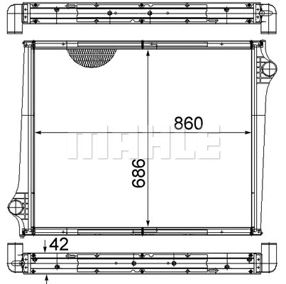 Radiator, engine cooling