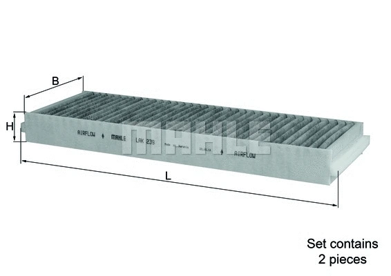 Filter, cabin air (WG1215615)