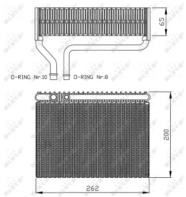 Evaporator, air conditioning