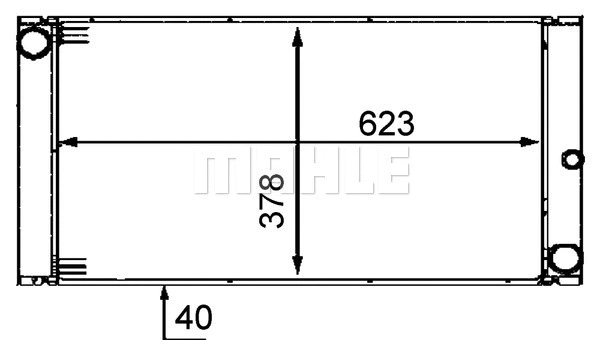 Radiator, engine cooling