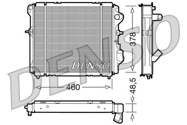 Radiator, engine cooling (WG1919378)